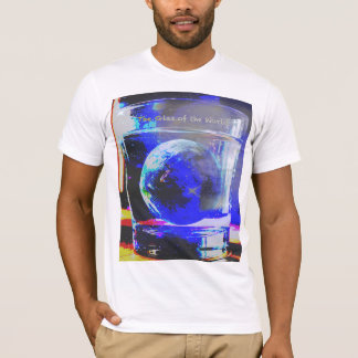 Glass with World T-Shirt
