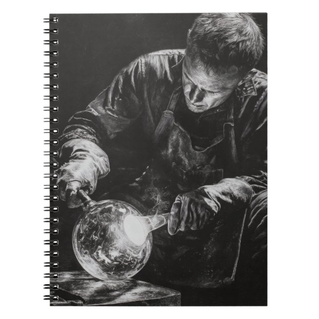 Glassblower Artisan Craft Notebook (Front)