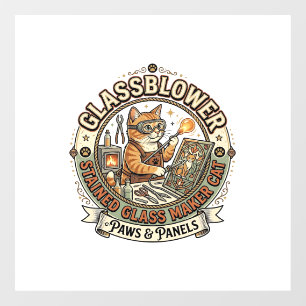 Glassblower Stained Glass Maker Cat Glassblower St
