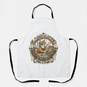 Glassblower Stained Glass Maker Cat Glassblower St Apron