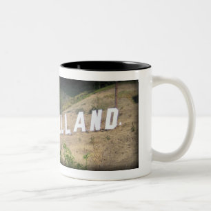 Glassellland Sign in Glassell Park, California Two-Tone Coffee Mug