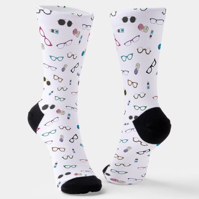 Glasses and Contact Lenses Socks (Angled)