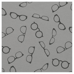 Glasses Cute Optician Optometrist Grey Fabric