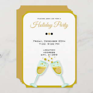 Glasses for Champagne Invitation