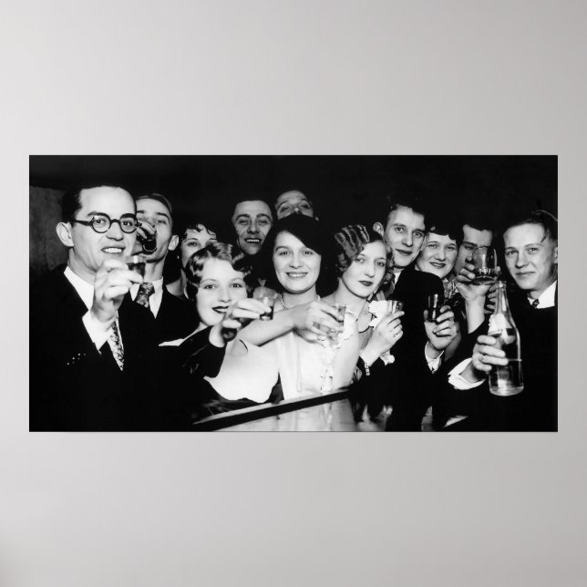 GLASSES HIGH at SPEAKEASY c. 1929 Poster (Front)