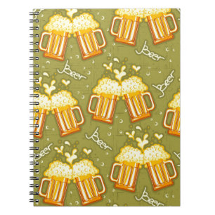 Glasses Of Beer Pattern Notebook