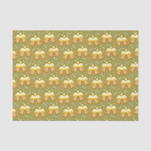 Glasses Of Beer Pattern Tissue Paper