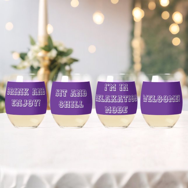 Glasses with Words (Insitu (Wedding))