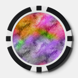 Glassy Ametrine Purple Texture Poker Chips