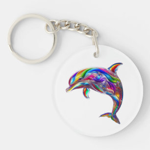 Glassy Dolphin Key Ring