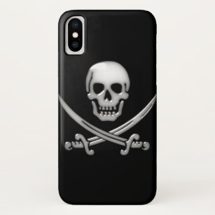 Glassy Pirate Skull & Sword Crossbones Case-Mate iPhone Case