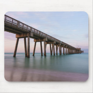 Glassy Waters At Panama City Beach Pier Mousepad