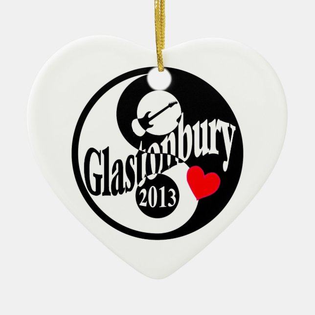 Glastonbury 2013 ceramic tree decoration (Front)