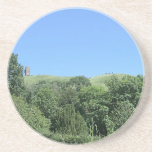 Glastonbury Tor from Chalice Well and Gardens Coaster