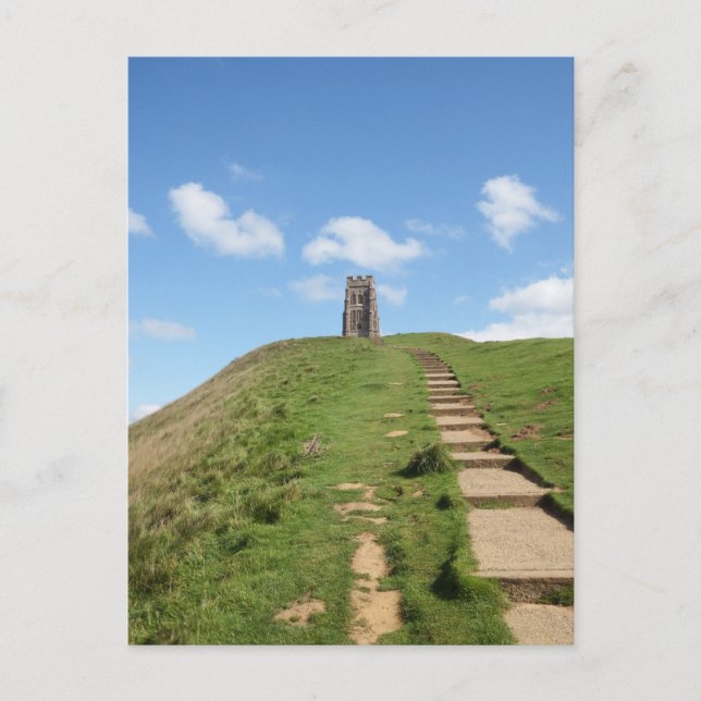 Glastonbury Tor Path Postcard (Front)