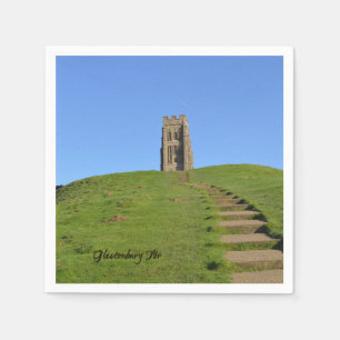 Glastonbury Tor Somerset England Photo Napkin
