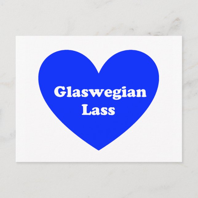 Glaswegian Lass Postcard (Front)