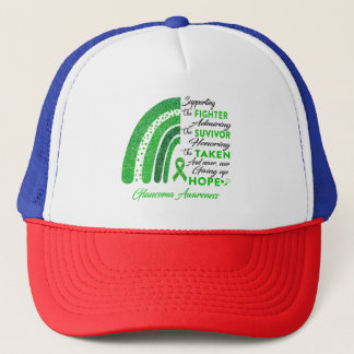 Glaucoma Warrior Supporting Fighter Trucker Hat