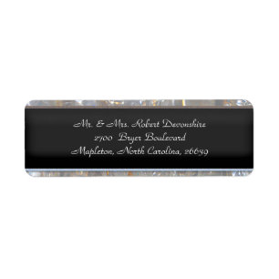 Glayce Art Deco Return Address Label