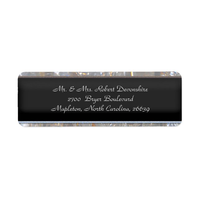 Glayce Art Deco Return Address Label (Front)