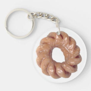 Glazed Doughnut Keyrchain Key Ring