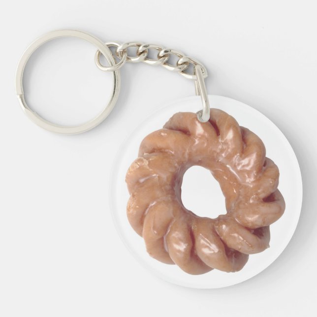 Glazed Doughnut Keyrchain Key Ring (Front)