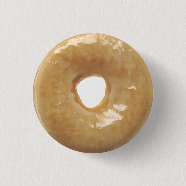 Glazed Doughnut Novelty 3 Cm Round Badge (Front)