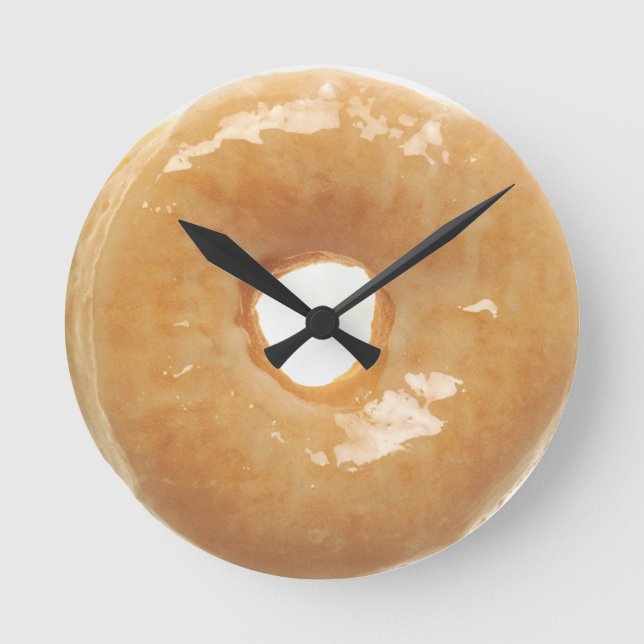 Glazed Doughnut Round Clock (Front)