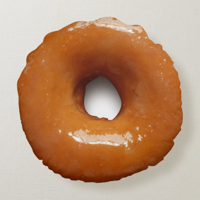 Glazed Doughnut Round Pillow (Back)