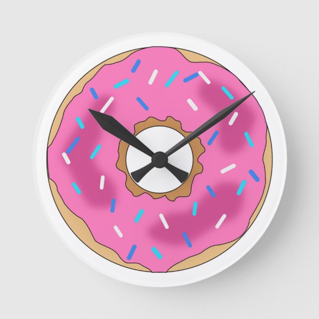 Glazed Doughnut Wall Clock (Front)