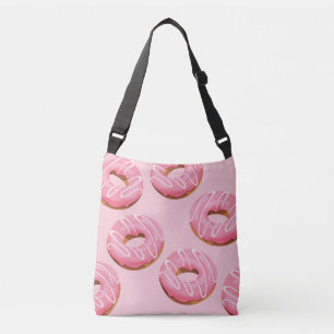 Glazed Doughnuts Seamless Background Crossbody Bag