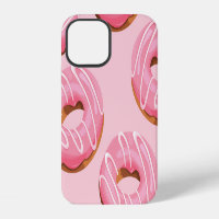 Glazed Doughnuts Seamless Background