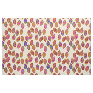 Glazed Leaves in Sunshine Fabric