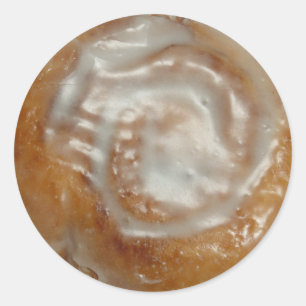 Glazed roll round glossy stickers