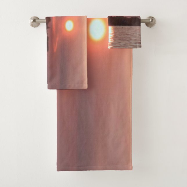 Glazed Sunset Bath Towel Set (Insitu)