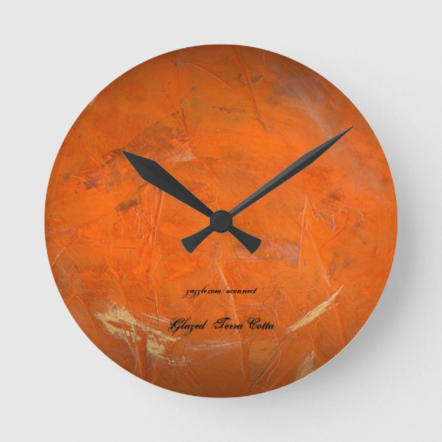 Glazed Terra Cotta Round Clock (Front)