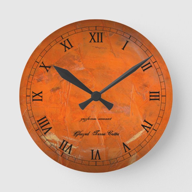 Glazed Terra Cotta Wallclock (Front)