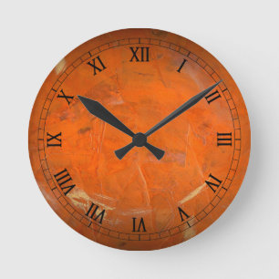 Glazed Terracotta Wallclock Roman Numerals