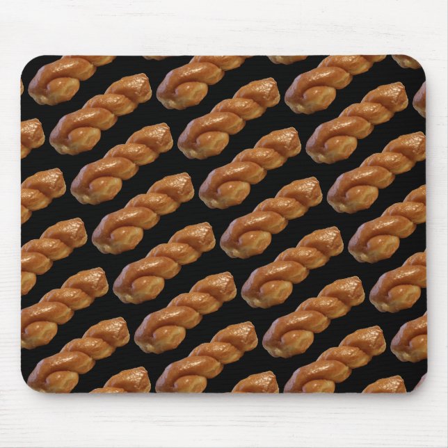 Glazed Twist Doughnut Mouse Pad (Front)