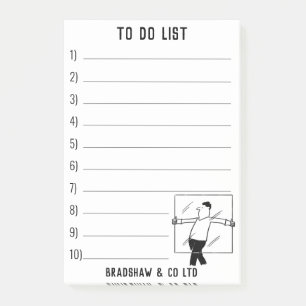Glazier Glazing Services to Personalise Post-it Notes