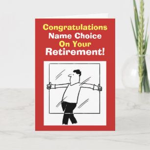 Glazier Retirement Card