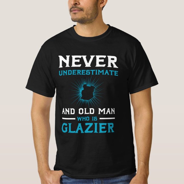 Glazier Saying Window Fitter Glazier Christmas  T-Shirt (Front)