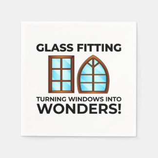 Glazier Window Glass Fitting Fitter Glasswork Napkin