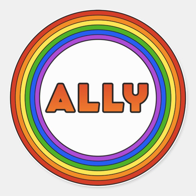 GLBT Ally Sticker (Front)