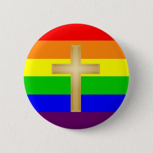 GLBT Christian Pride 6 Cm Round Badge