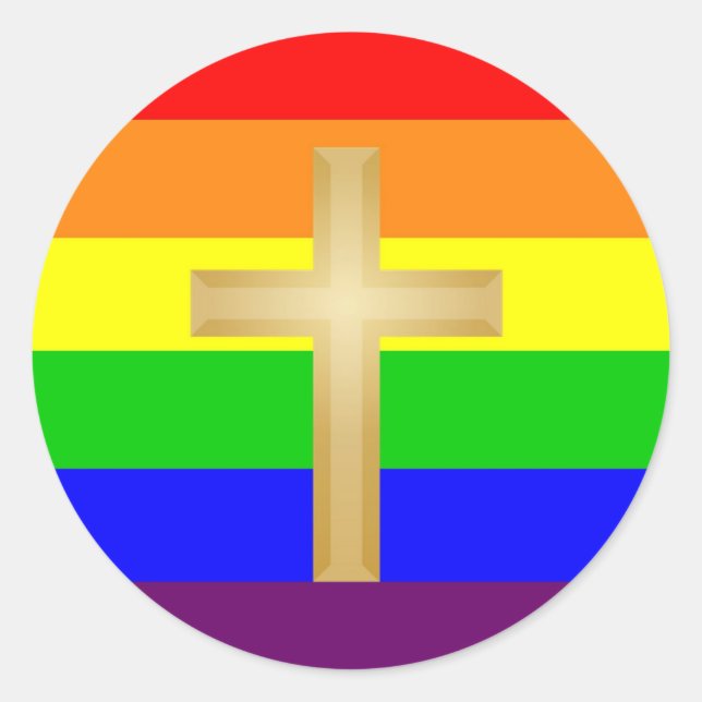 GLBT Christian Pride Classic Round Sticker (Front)