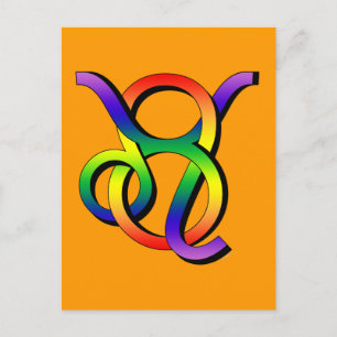GLBT Leo & Taurus Postcard
