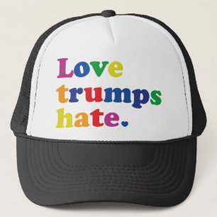 GLBT Love Trumps Hate Trucker Hat