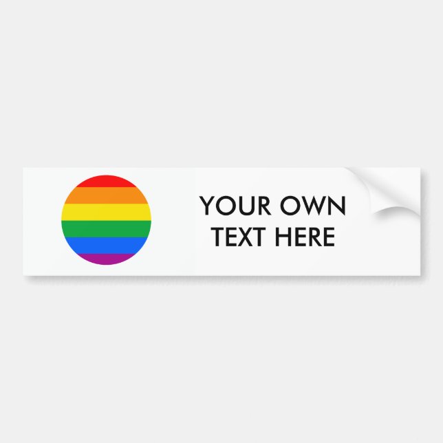 GLBT Pride Bumper Sticker (Front)