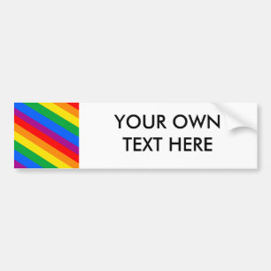 GLBT Pride Stripes 2 Bumper Sticker